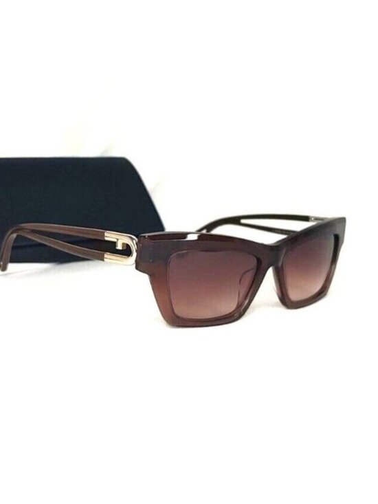 Furla Sunglasses SFU465 De Rigo Rem Cat Eye Brown Designer NEW main image 12